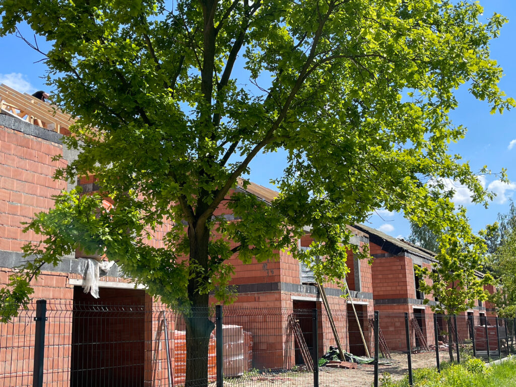 Budowa osiedla w Stefanowie budynki w budowie