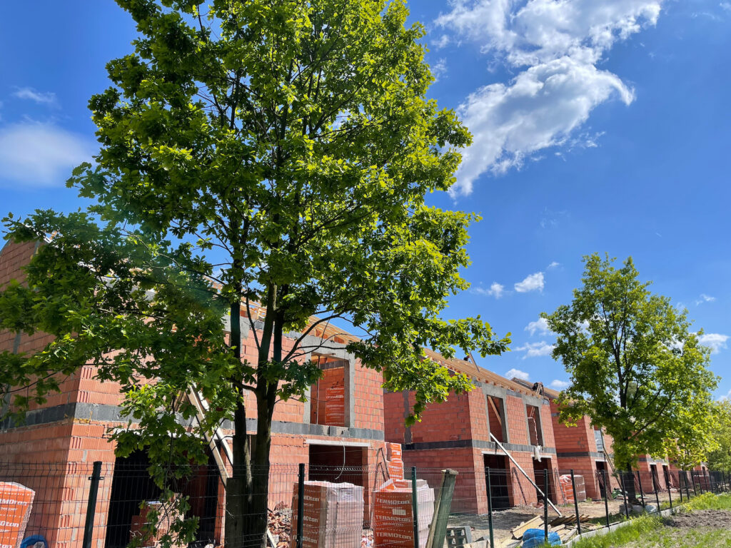 Budowa osiedla w Stefanowie budynki w budowie