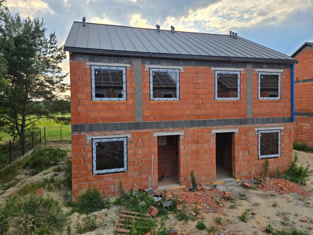 Stefanowo - budowa domów lipiec