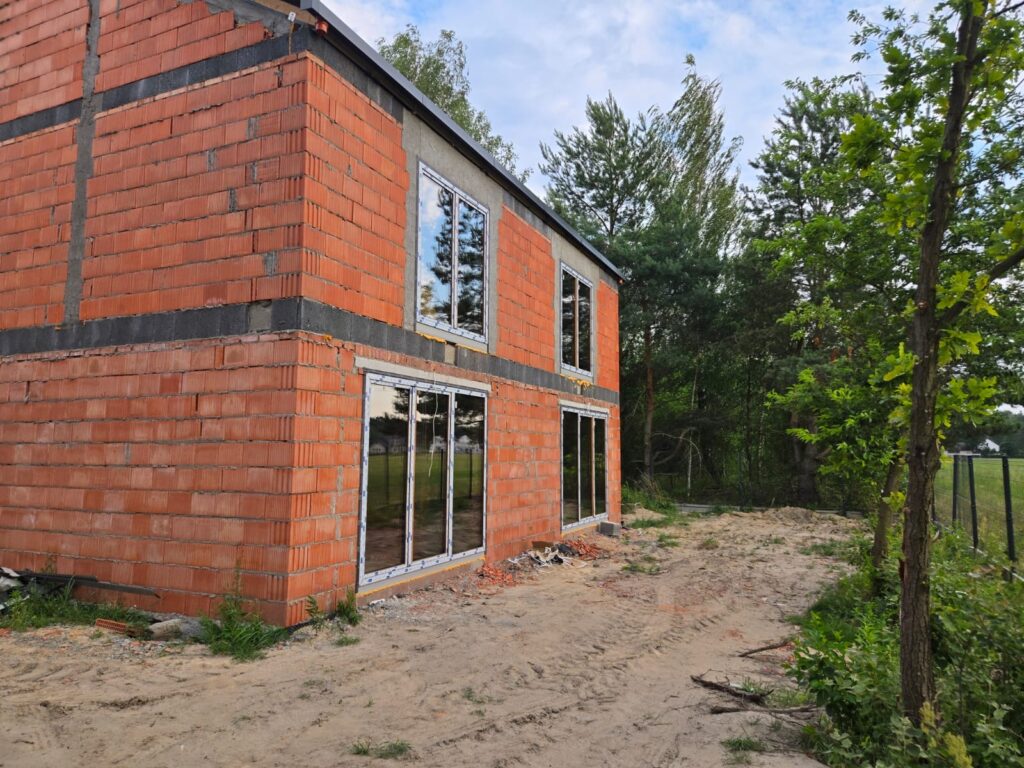 Stefanowo - budowa domów lipiec