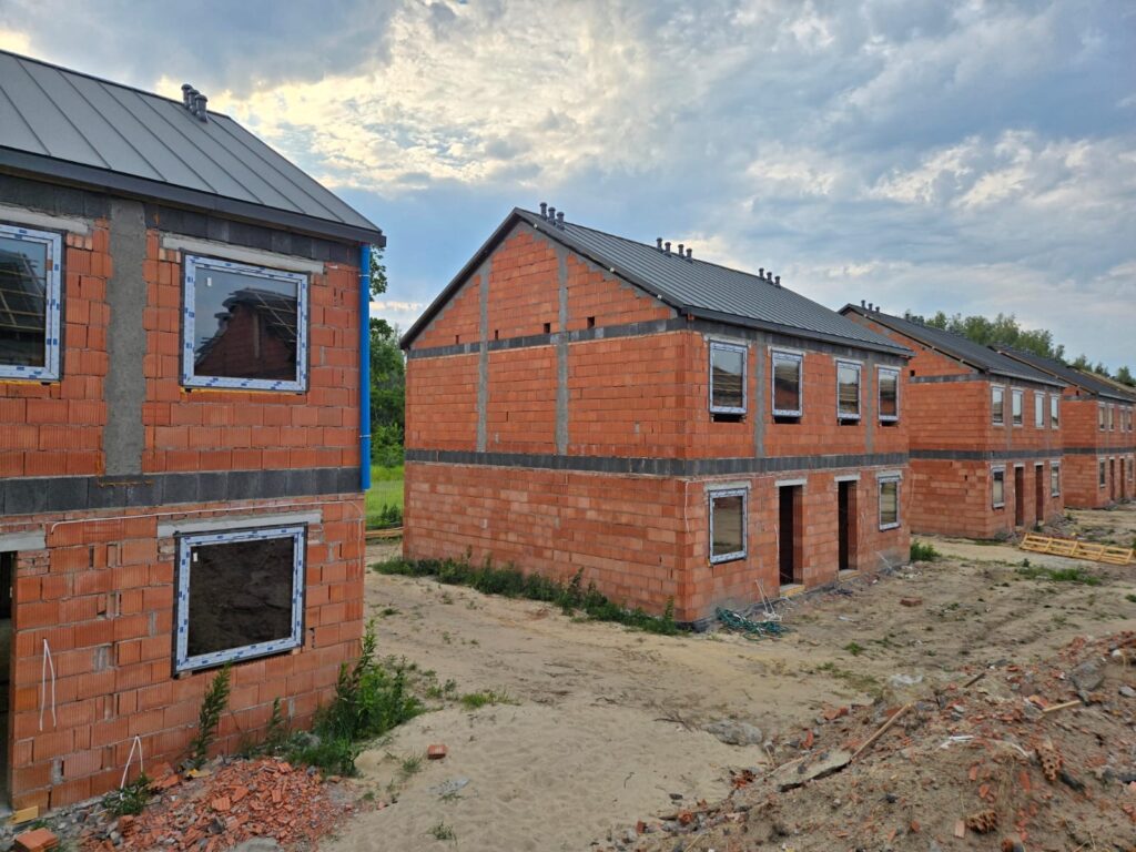 Stefanowo - budowa domów lipiec