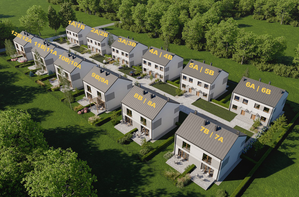 Młodych Dębów plan osiedla